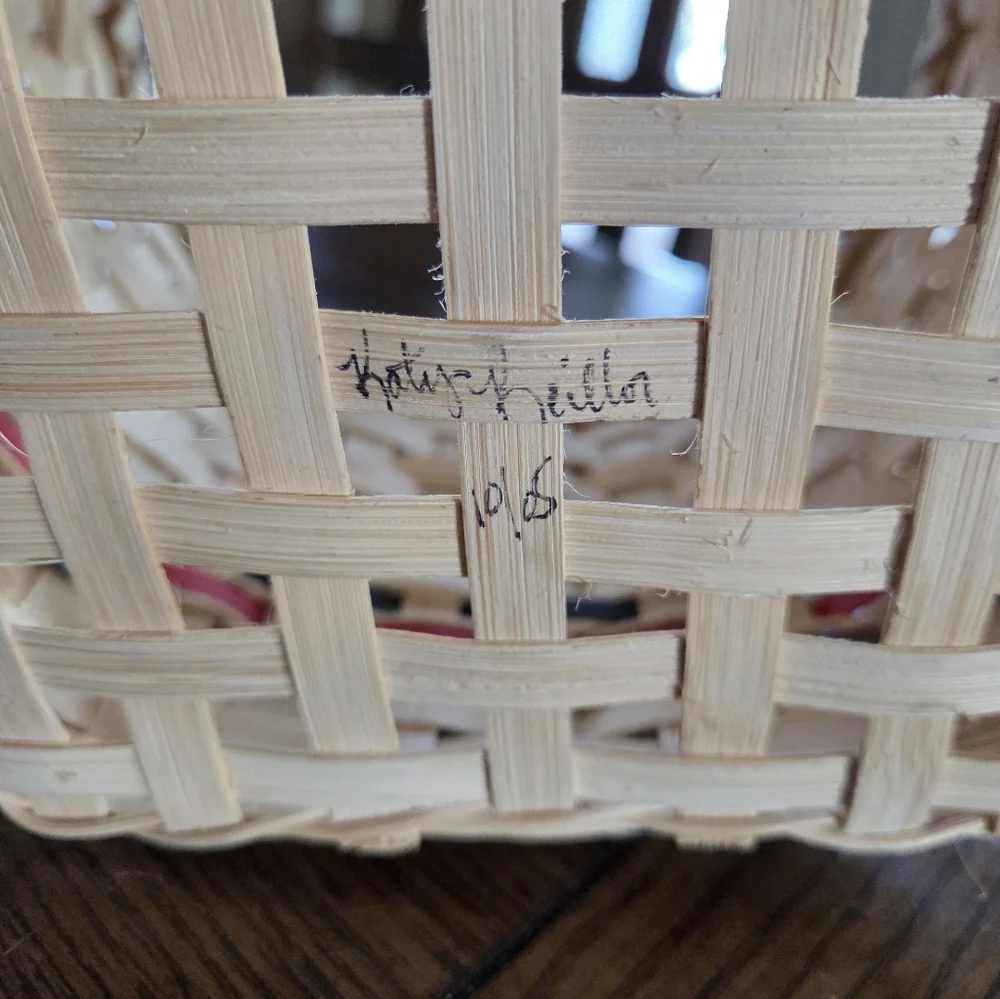Very Nice Signed Woven Basket